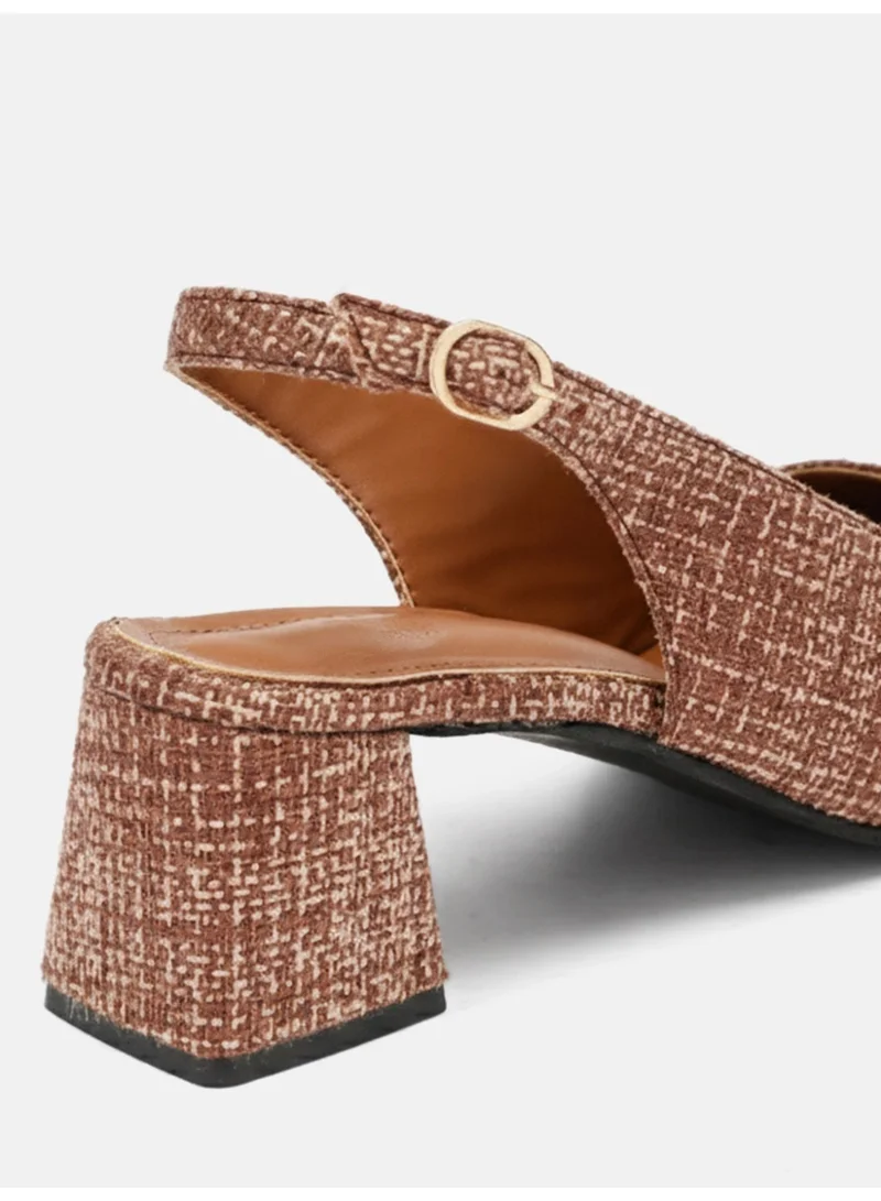 ZORIWORLD Brown Zoriworld Jane Brown Heels 2.5 Heel Rubber Sole for Women | Best Price UAE